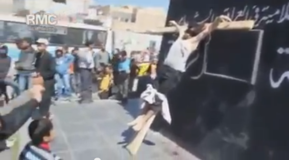 christians crucified in Syria