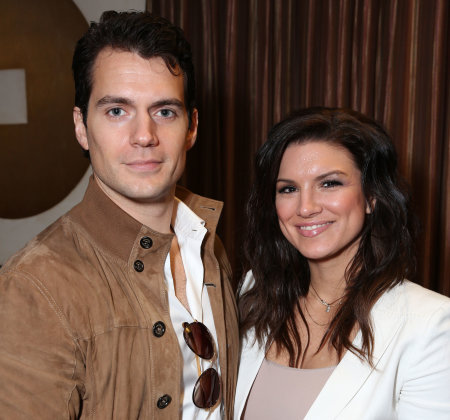 British actor Henry Cavill and his partner actress Gina Carano