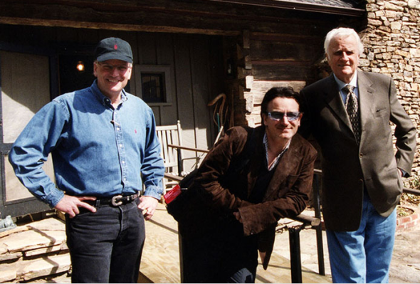 U2 Bono, Billy Graham and Franklin Graham Photo