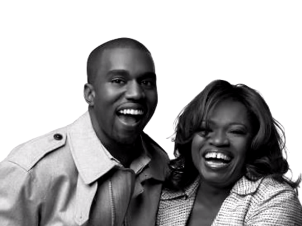 Kanye West and Donda West Photo