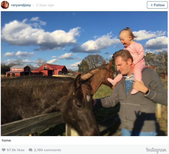 Joey Feek Husband, Rory Feek With Indiana 