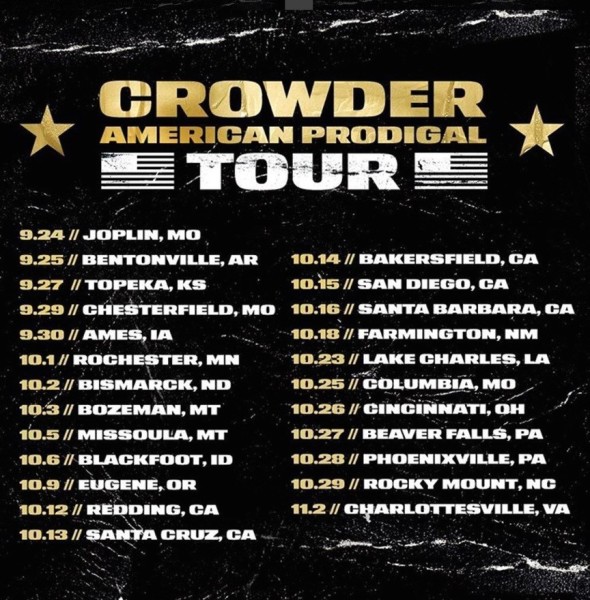 Crowder "American Prodigal Tour"