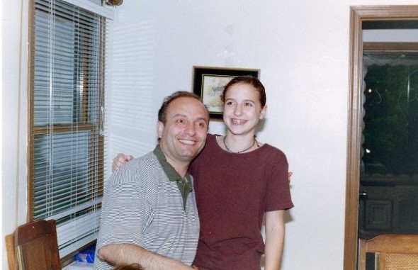 Audrey Assad with Father