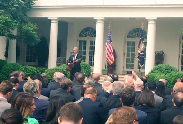 Steven Curtis Chapman Performing At The National Day Of Prayer At The White House