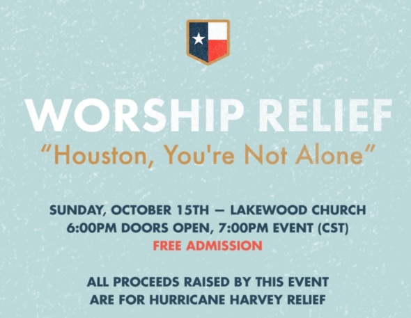 WORSHIP RELIEF: Houston, You're Not Alone