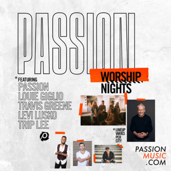 Passion Worship Nights 2018 Fall Tour Poster