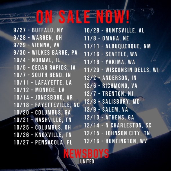 Newsboys United Tour Fall 2018