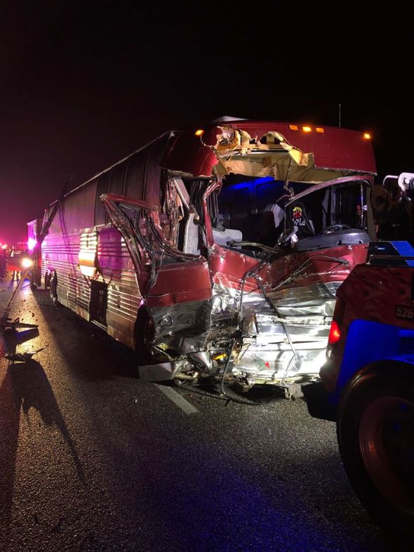 Seventh Day Slumber tour bus crash, Hillsboro Texas, March 3, 2019.