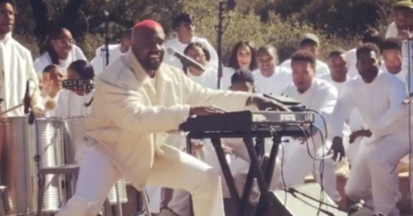 Kanye West Sunday Service event, Calirfornia, 2019. | Screenshot/YouTube
