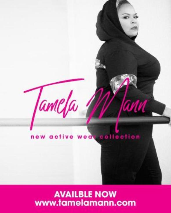 Tamela Mann launches women’s plus athleisure apparel, Tamela Mann Collection, April 2019. | TKO Marketing