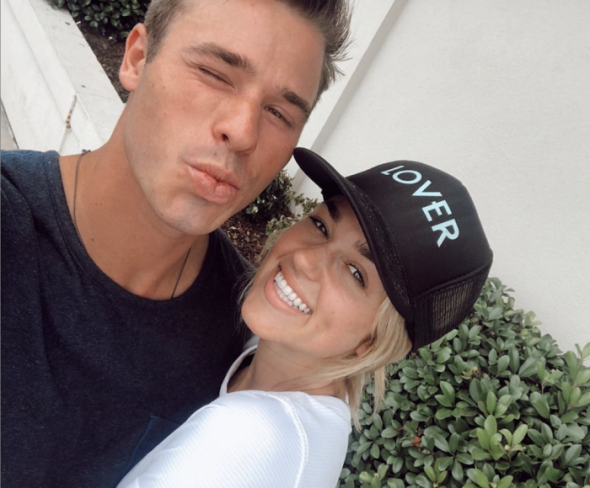 Sadie Robertson poses with her now fiance, Christian Huff, photo taken May 19, 2019. | Instagram/legitsadierob