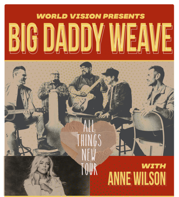 Big Daddy Weave announces fall tour 'All Things New' with special guest Anne Wilson.