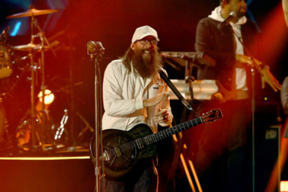 Crowder performs "Good God Almighty" at K-LOVE fan awards this past Friday.