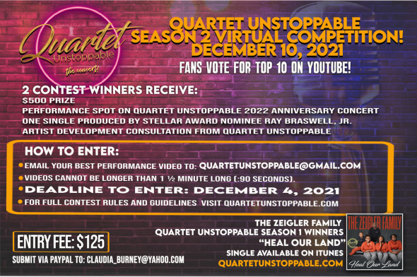 Quartet Unstoppable Season 2 Contest