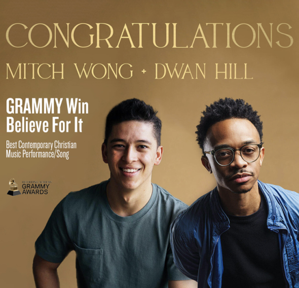 Integrity Music songwriters Mitch Wong & Dwan Hill receive GRAMMY Awards