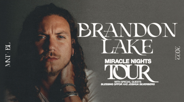 GRAMMY Award-winning Brandon Lake announces fall headlining tour "Miracle Nights"