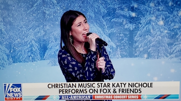 Katy Nichole performed for the first time on FOX & Friends