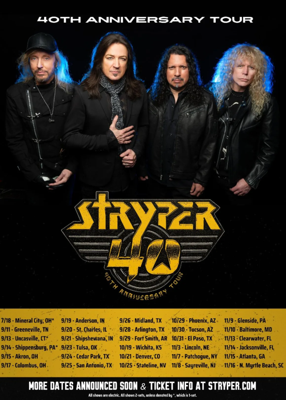 STRYPER - "40th Anniversary Tour"