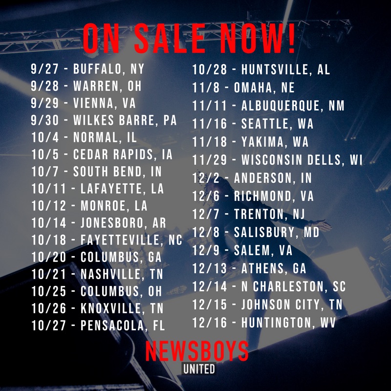Artists News The 'Newsboys United Tour' Adds 40 New Dates This Fall