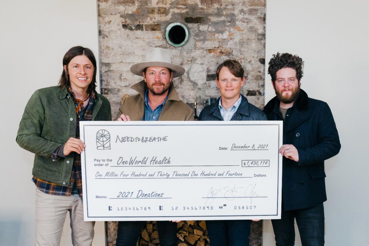 Inspirations News | NEEDTOBREATHE close out 2021 with seven-figure donations to For O - Vimarsana News