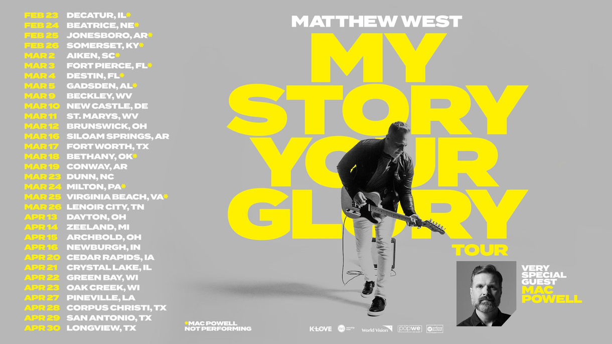 Events News | Awakening Foundation announces Matthew West's spring 2023 tour - Vimarsana News