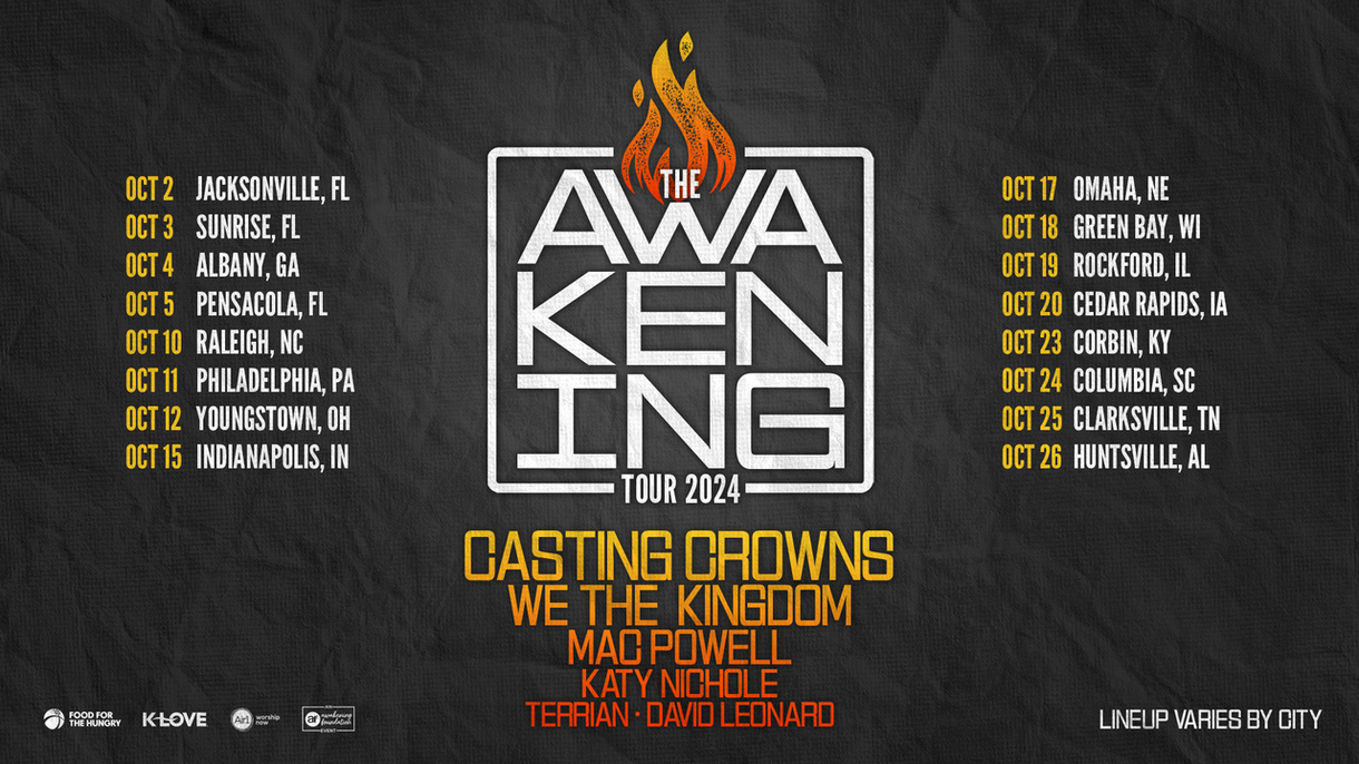 Music News The Awakening Tour 2024 announced featuring Casting Crowns